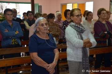  Procesión sin presencia policial en Ojos de Garza (Foto TA)